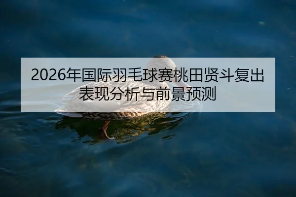 2026年国际羽毛球赛桃田贤斗复出表现分析与前景预测